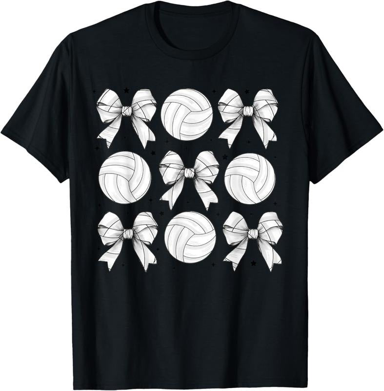 100% cotton Funny Volleyball For Girls Teens Women Volleyball Coquette T-Shirt women graphic shirts Hoodie, Sweatshirt