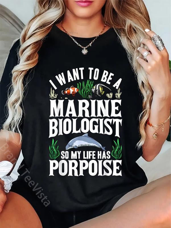 100% cotton Future Marine Biology Gift Teens Cool Science Biologist T-Shirt women graphic shirts Hoodie, Sweatshirt