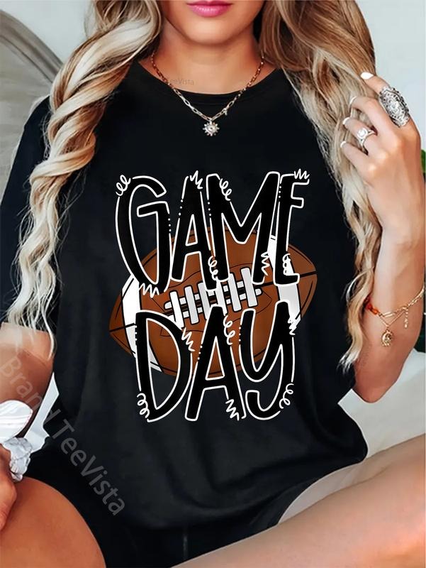 100% cotton Game Day Football Touchdown Season Men Women Kids T-Shirt women graphic shirts Hoodie, Sweatshirt