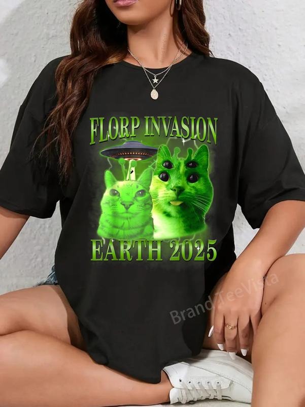 100% cotton Gnarp Cat Silly Alien Cat Meme Funny Silly Cat Men Women T-Shirt women graphic shirts Hoodie, Sweatshirt