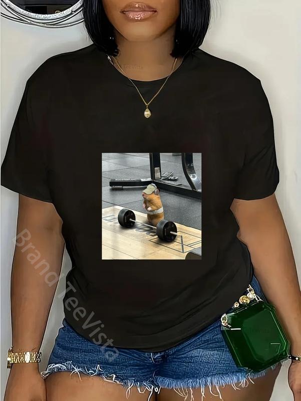 100% cotton Hamsters Deadlift Training Weightlifting Funny Hamster T-Shirt women graphic shirts Hoodie, Sweatshirt