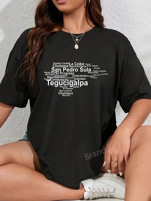 100% cotton Honduras Outline Honduras Silhouette, Honduras Map, Honduras T-Shirt women graphic shirts Hoodie, Sweatshirt