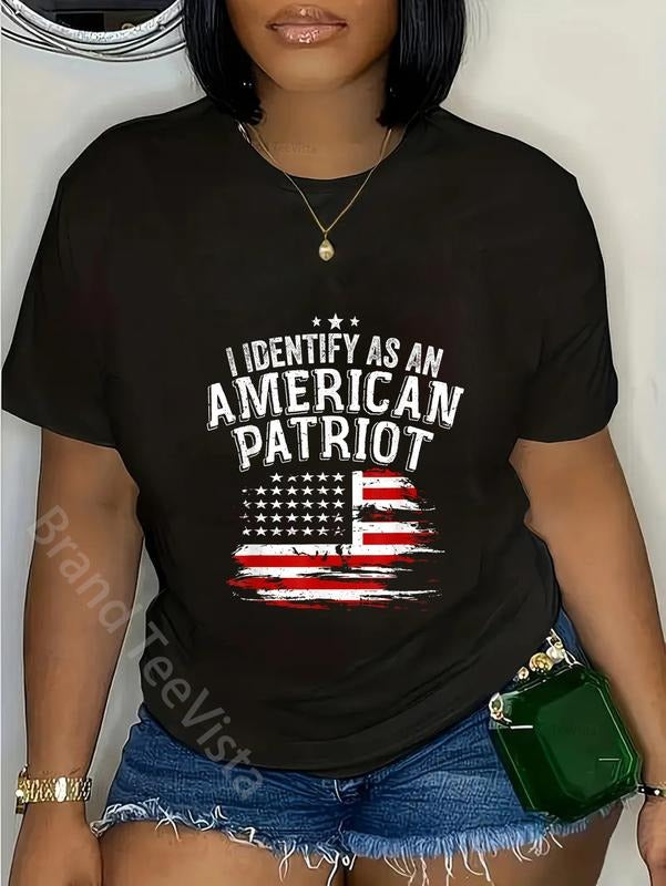 100% cotton I Identify As An American Patriot - Veterans & Patriotism T-Shirt women graphic shirts Hoodie, Sweatshirt