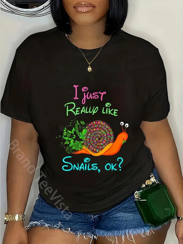 100% cotton I Just Really Like Snails OK? Funny Snail Lover Gift T-Shirt women graphic shirts Hoodie, Sweatshirt