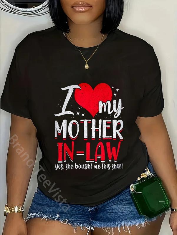 100% cotton I Love My Mother In Law Yes She Bought Me This Shirt T-Shirt women graphic shirts Hoodie, Sweatshirt