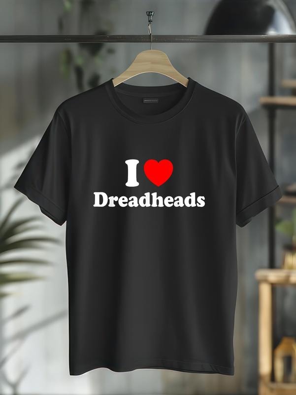 100% cotton I love Dreadheads T-Shirt casual Fashion graphic tees for women Hoodie, Sweatshirt | UrbanDripWear.com