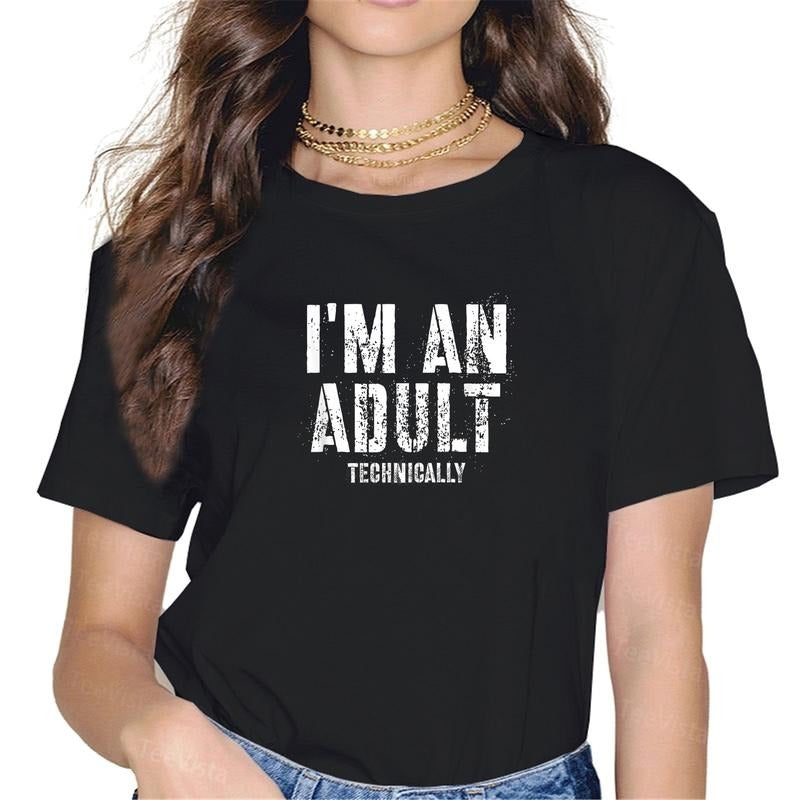 100% cotton I'm An Adult Technically T-Shirt women graphic shirts Hoodie, Sweatshirt | UrbanDripWear.com