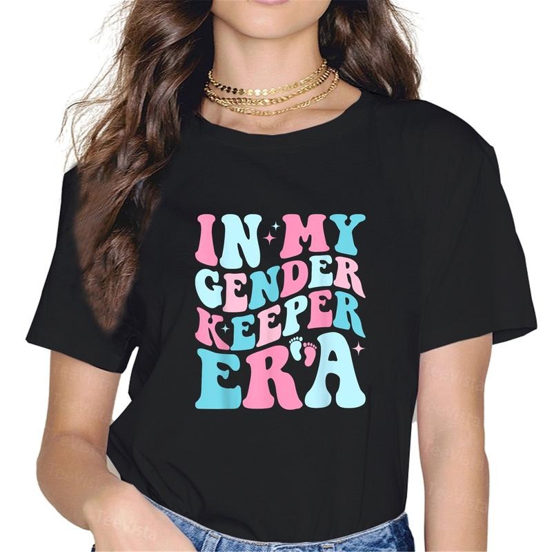 100% cotton In My Gender Keeper Era Cute Gender Reveal Baby Announcement T-Shirt women graphic shirts Hoodie, Sweatshirt