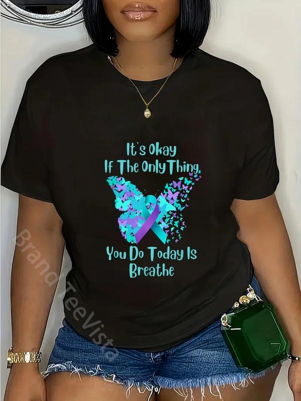 100% cotton It's Okay If The Only Thing You Do Today Is Breathe T-Shirt women graphic shirts Hoodie, Sweatshirt