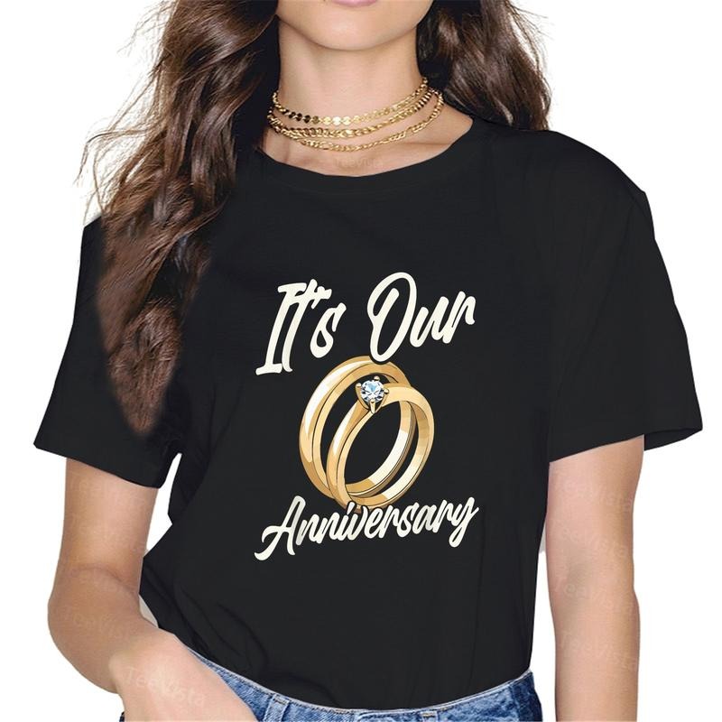 100% cotton It's Our Anniversary for Husband Wife And Married Couples T-Shirt women graphic shirts Hoodie, Sweatshirt
