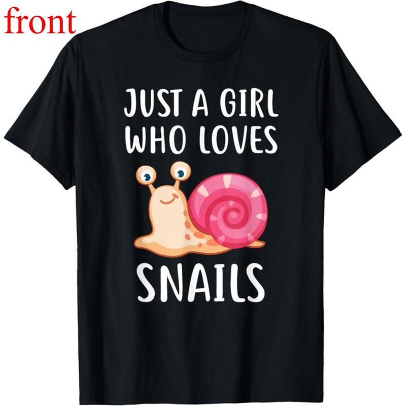 100% cotton Just A Girl Who Loves Snails Cute Snail Girl T-Shirt Hoodie, Sweatshirt | UrbanDripWear.com