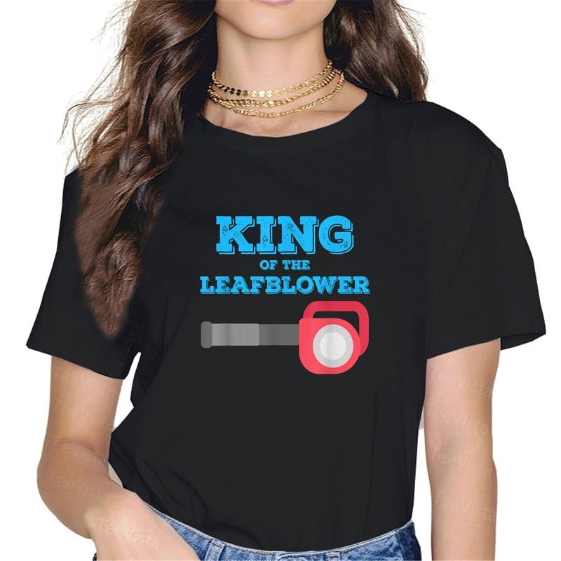 100% cotton King of the Leaf Blower T-Shirt Funny Men's Yard Work T-Shirt women graphic shirts Hoodie, Sweatshirt