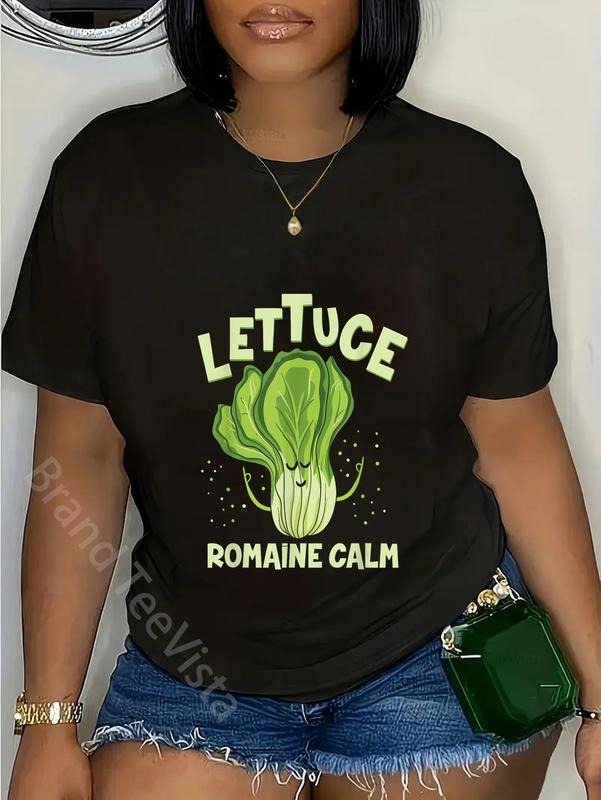 100% cotton Lettuce Romaine Calm Mindfulness Vegan Yoga Lover Yogi Joke T-Shirt women graphic shirts Hoodie, Sweatshirt