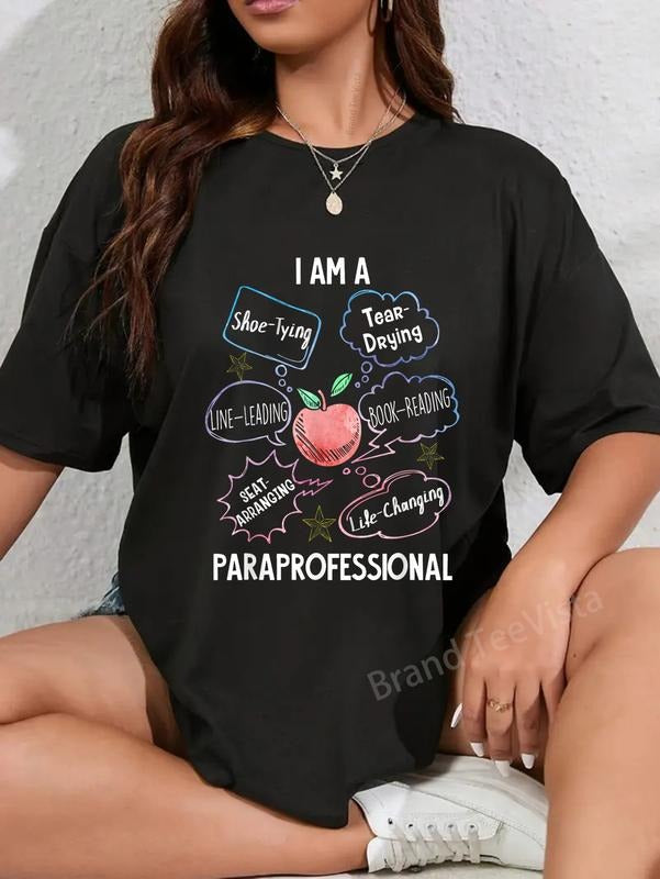 100% cotton Life Changing Paraprofessional - Para Squad Paraprofessional T-Shirt women graphic shirts style 02 Hoodie,...