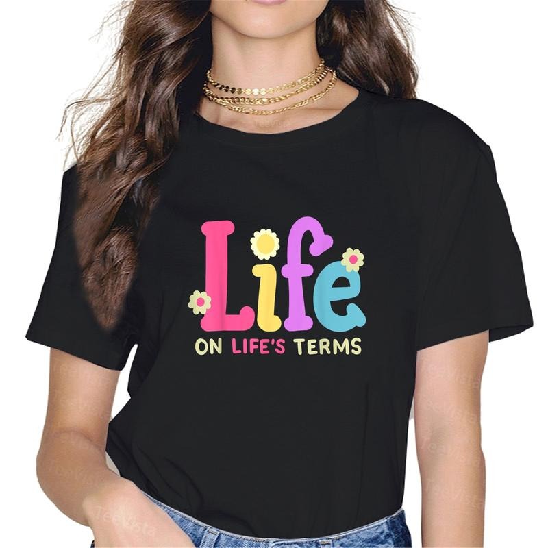 100% cotton Life On Life's Terms Sobriety Anniversary AA NA Sober Women T-Shirt women graphic shirts Hoodie, Sweatshirt