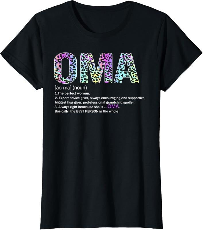 100% cotton Like A Grandma Only Much Cooler Cute Oma Definition T-Shirt women graphic shirts Hoodie, Sweatshirt