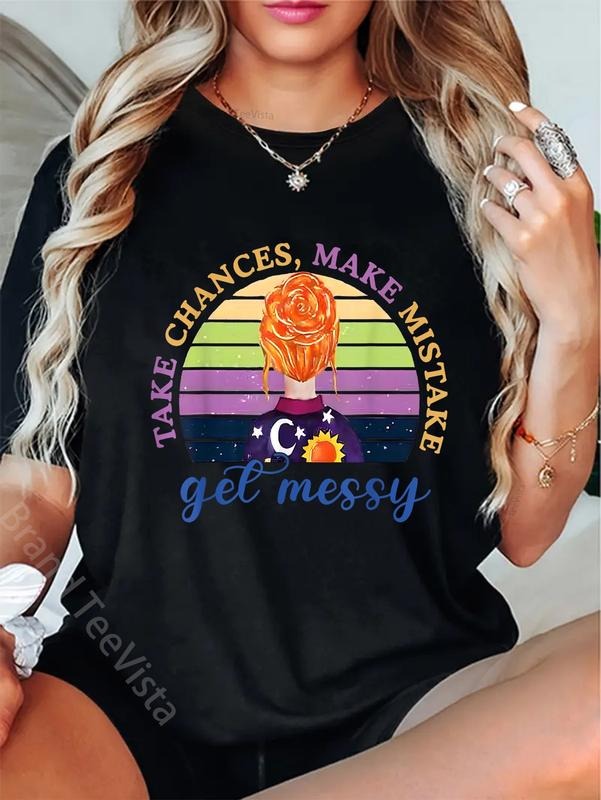 100% cotton Magic Schoolbus Take chances make mistakes get messy T-Shirt women graphic shirts Hoodie, Sweatshirt