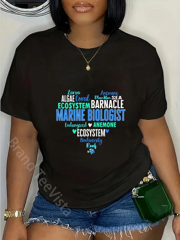 100% cotton Marine Biology Ocean Marine Biologist T-Shirt women graphic shirts Hoodie, Sweatshirt | UrbanDripWear.com