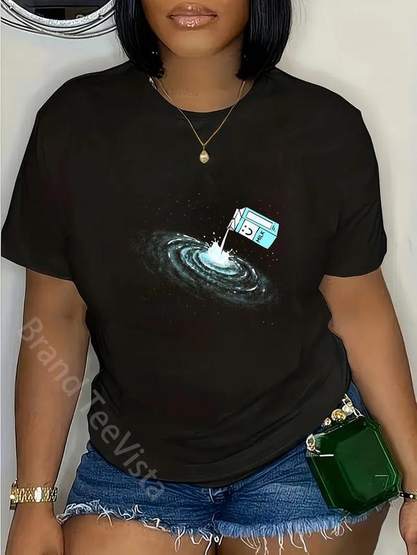 100% cotton Milky Way Galaxy Shirt Pun Astronomy Space Lovers Astronaut T-Shirt women graphic shirts Hoodie, Sweatshirt