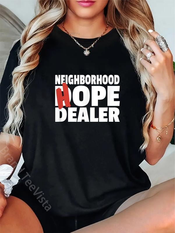 100% cotton Neighborhood Hope Dope Dealer AA NA Recovery 12 Step Sponsor T-Shirt women graphic shirts Hoodie, Sweatshirt