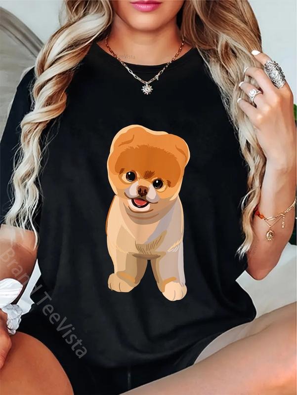 100% cotton Pomeranian Spitz Puppy Cute Orange Dog Lover Owner Gift T-Shirt women graphic shirts Hoodie, Sweatshirt