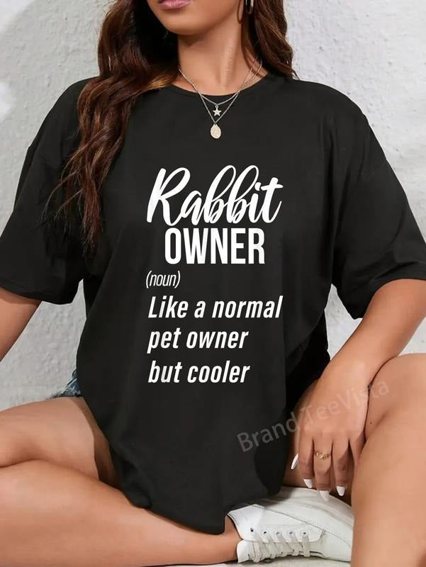 100% cotton Rabbit Owner Definition Cute Rabbit Lover T-Shirt women graphic shirts Hoodie, Sweatshirt | UrbanDripWear.com