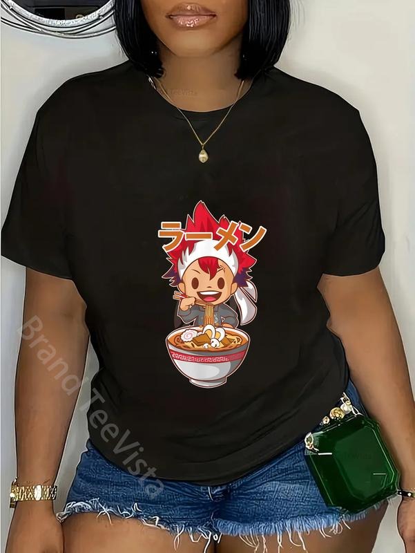 100% cotton Ramen Food Wars Anime T-Shirt women graphic shirts Hoodie, Sweatshirt | UrbanDripWear.com