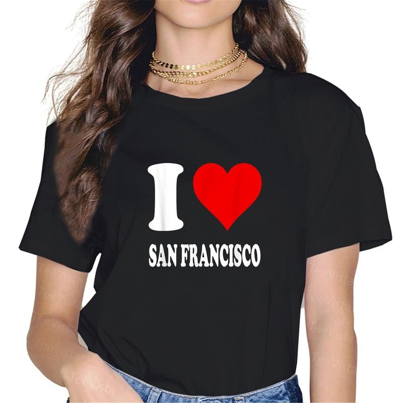 100% cotton Red Heart Motif I Love San Francisco T-Shirt women graphic shirts Hoodie, Sweatshirt | UrbanDripWear.com