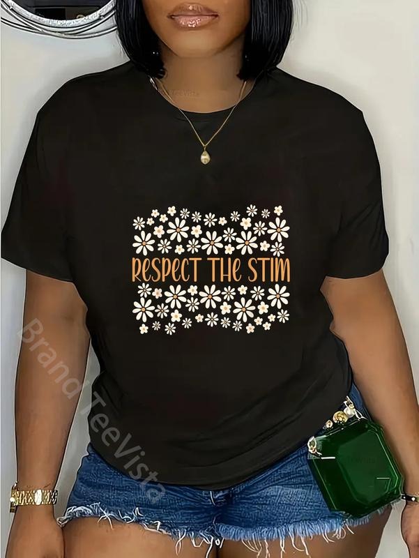 100% cotton Respect the Stim Special Education Teacher Autism Awareness T-Shirt women graphic shirts Hoodie, Sweatshirt
