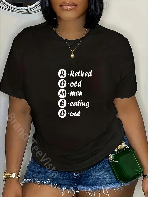 100% cotton Retirement Shirt ROMEO Retired Old Men Eating Out T-Shirt women graphic shirts Hoodie, Sweatshirt