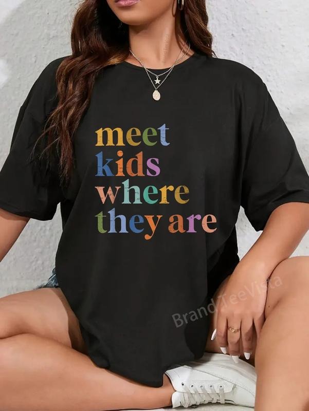 100% cotton SPED Teacher SLP Meet Kids Where They Are Special Education T-Shirt women graphic shirts Hoodie, Sweatshirt
