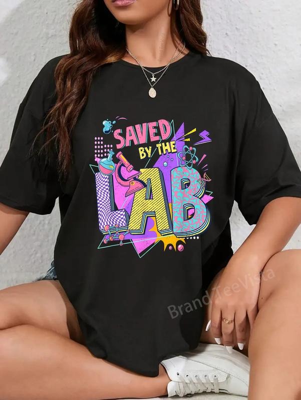 100% cotton Saved By The Lab Phlebotomy Lab Week Medical Laboratory Tech T-Shirt women graphic shirts Hoodie, Sweatshirt