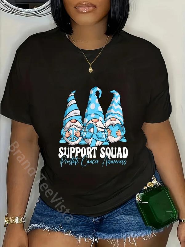 100% cotton Support Squad Prostate Cancer Awareness Month T-Shirt women graphic shirts Hoodie, Sweatshirt | UrbanDripWear.com