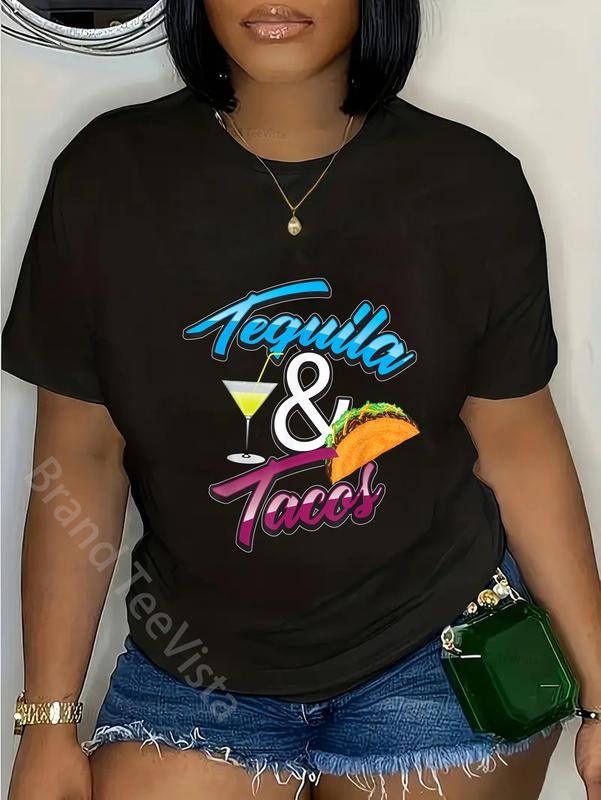 100% cotton Tequila & Tacos Shirt | Cute Mexican Food Lovers Tee Gift T-Shirt women graphic shirts Hoodie, Sweatshirt