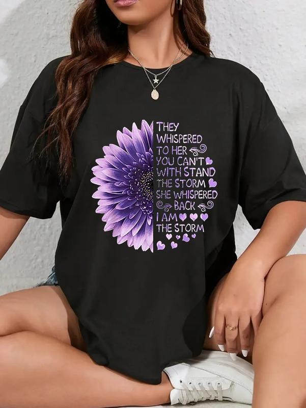 100% cotton They Whispered To Her You Can't With Stand The Storm Tshirt T-Shirt women graphic shirts Hoodie, Sweatshirt
