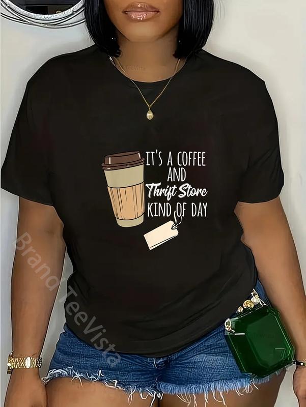 100% cotton Thrift Store And Coffee Yard Sale Thrifting T-Shirt women graphic shirts Hoodie, Sweatshirt | UrbanDripWear.com