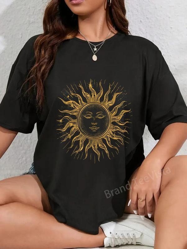 100% cotton Timeless Sunshine Vintage Sun Graphic T-Shirt women graphic shirts Hoodie, Sweatshirt | UrbanDripWear.com