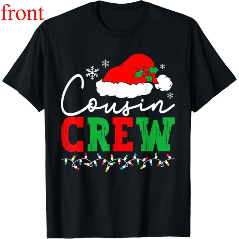 100% cotton Unisex Cousin Crew Christmas Xmas Lights Family Matching Pajamas T-Shirt Hoodie, Sweatshirt | UrbanDripWear.com