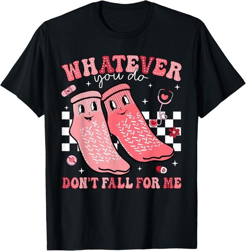 100% cotton Valentine Whatever You Do Don't Fall For Me RN PCT CNA Nurse T-Shirt women graphic shirts Hoodie, Sweatshirt