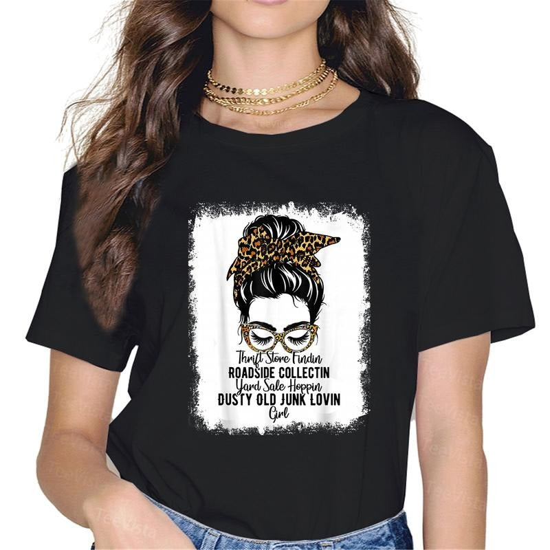 100% cotton Womens Messy Roadside Thrift Store Yard Sale Old Junk Lover T-Shirt women graphic shirts Hoodie, Sweatshirt