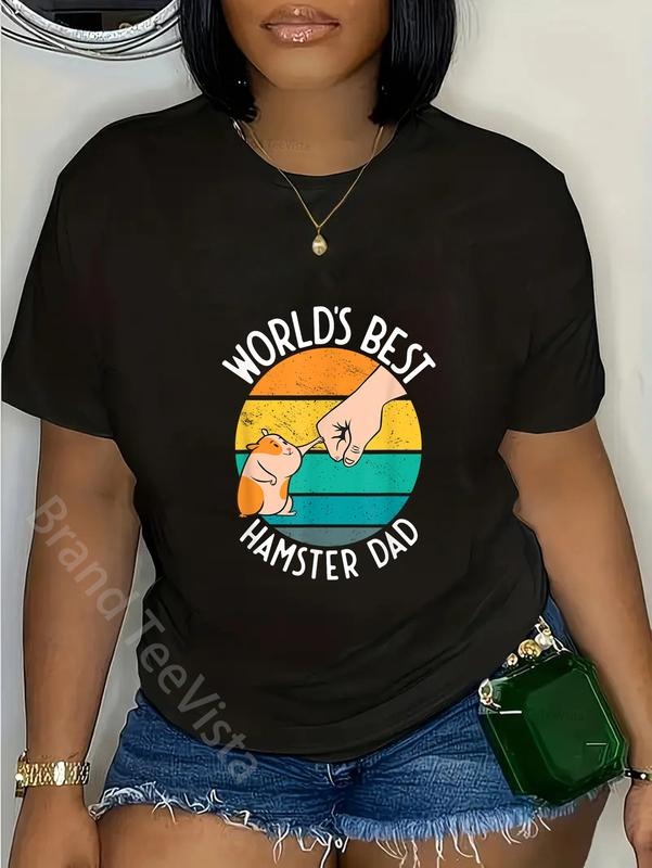 100% cotton World's Best Hamster Dad Design T-Shirt women graphic shirts Hoodie, Sweatshirt | UrbanDripWear.com