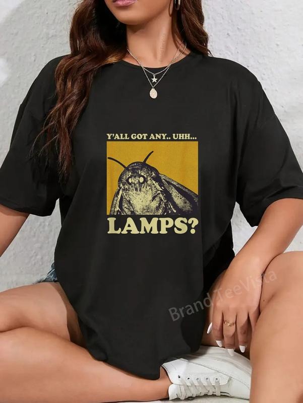 100% cotton Y'all got any Lamps Moth Meme Lamp Shirt for Men Women T-Shirt women graphic shirts Hoodie, Sweatshirt