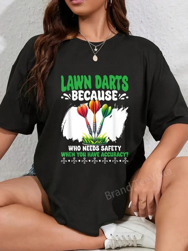100% cotton You Have Accuracy Sport Yard Darts Lawn Darts Player T-Shirt women graphic shirts Hoodie, Sweatshirt