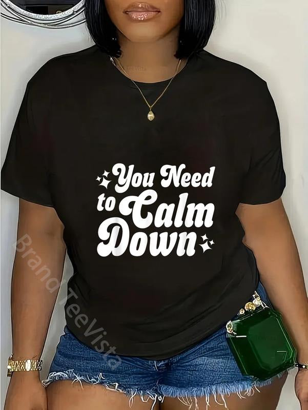 100% cotton You Need To Calm Down T-Shirt women graphic shirts Hoodie, Sweatshirt | UrbanDripWear.com