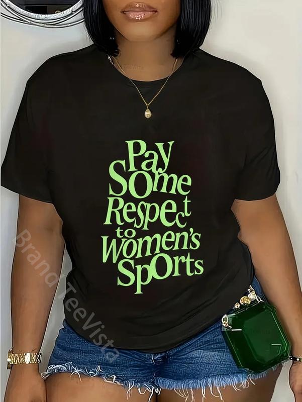 100% cotton pay some respect to women's sports T-Shirt women graphic shirts Hoodie, Sweatshirt | UrbanDripWear.com