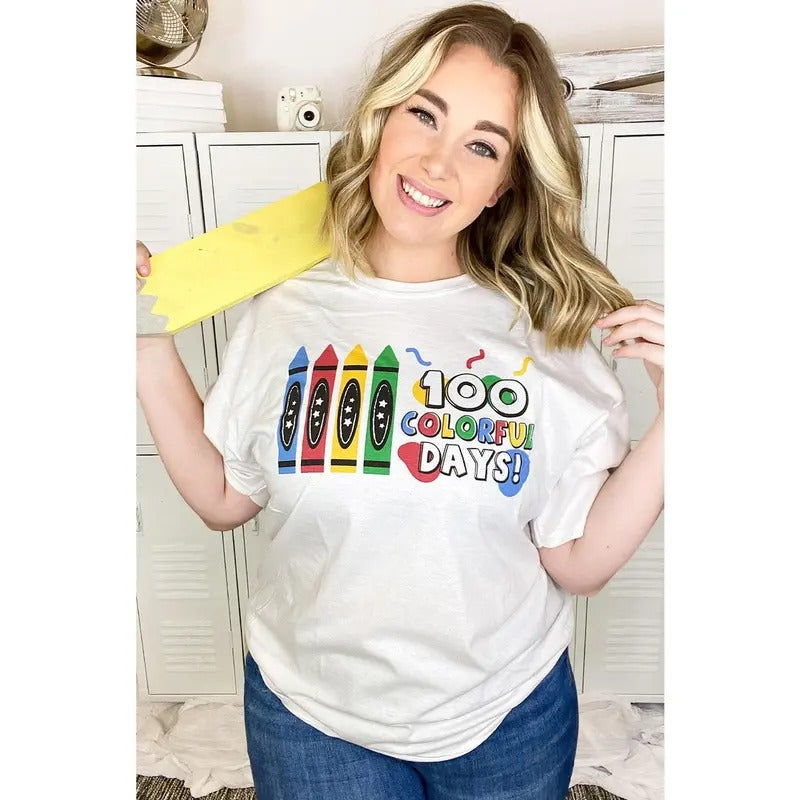 100 Colorful Days T-Shirt Hoodie, Sweatshirt | UrbanDripWear.com
