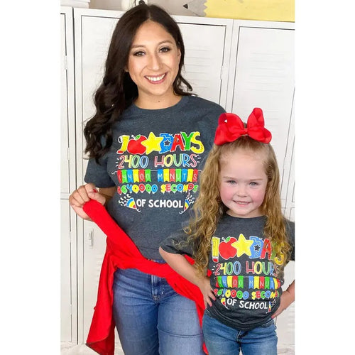100 Days, Hours, Minutes of School T-Shirt Hoodie, Sweatshirt | UrbanDripWear.com