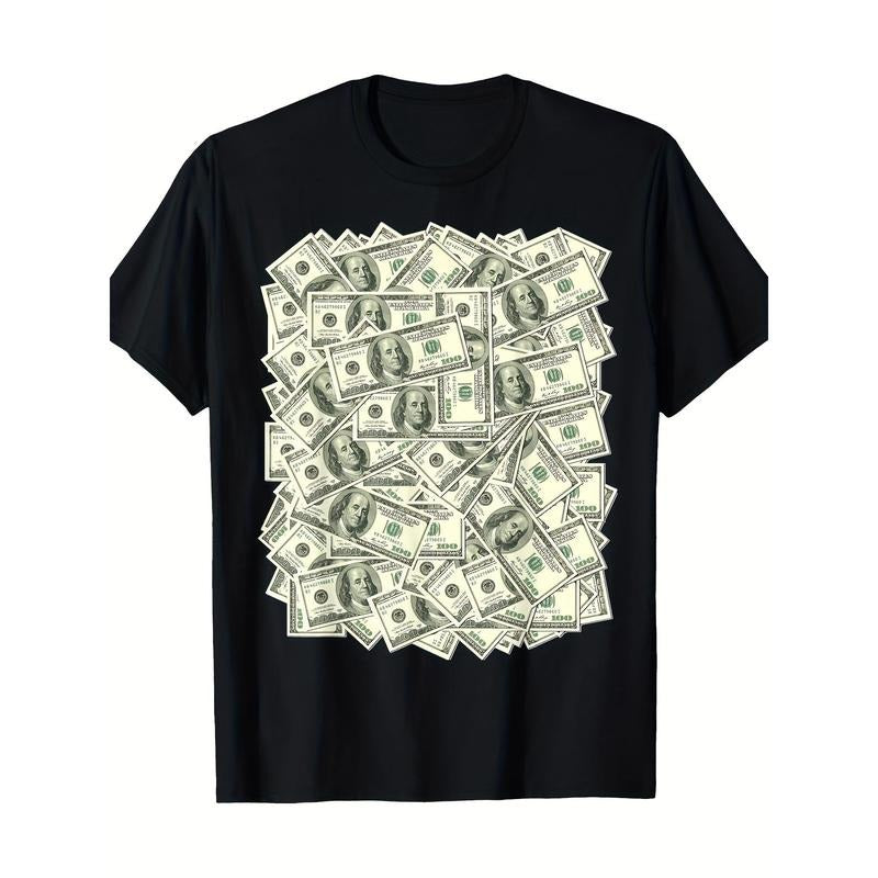 100 Dollar Bills, Funny Money. 7.76 oz, 100% Cotton T-shirt. made in usa Hoodie, Sweatshirt | UrbanDripWear.com