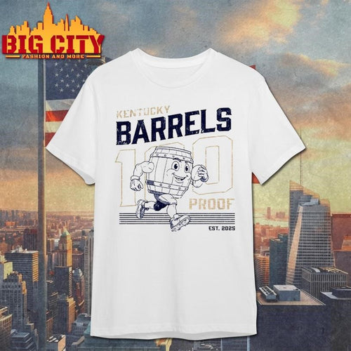 100 Proof Retro Mascot Kentucky Barrels Shirt