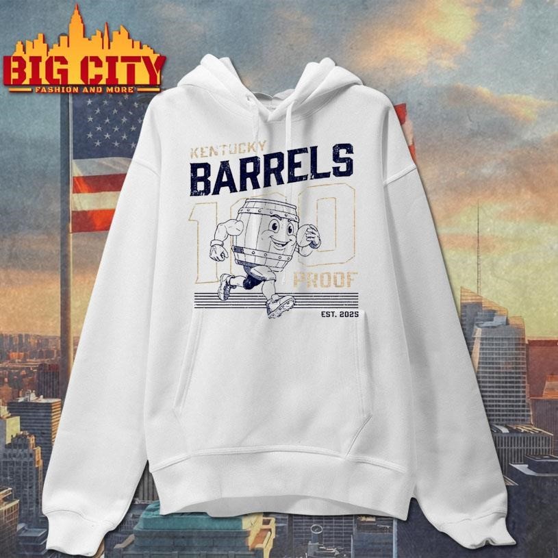 100 Proof Retro Mascot Kentucky Barrels Shirt